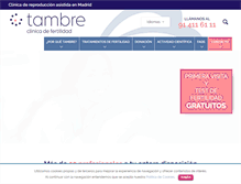 Tablet Screenshot of clinicatambre.com